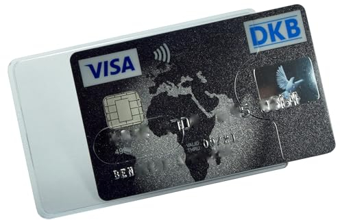 orgaexpert EC Kartenhülle transparent (3 Stück) hochwertig/stabil NEU Kreditkartenhüllen, Scheckkartenbox, Schutzhülle Ausweis