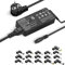 Cargador Universal AC 90W para Portátil con 16 Conectores para HP DELL len ovo ASUS Acer Samsung To Shiba - Adaptador de Corriente sin Conexión USB-C