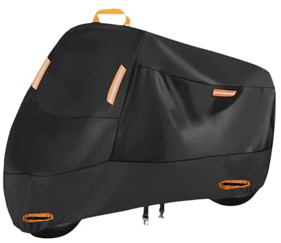 RIKCAT Motorrad Abdeckplane, für KTM Duke 200 2012-2016 Motorräder Abdeckplane Winterfest Regen UV-Schutz Mit Schlüsselloch Zubehör,XL