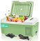 Kompressor Kühlbox, 15L Auto Kühlschrank und Gefrierschrank,Tragbarer Mini Kühlschrank (-20℃~20℃) mit 12/24V DC & 220-240V AC für Auto, RV, LKW, Van, Boot für Camping, Reisen, Angeln Outdoor, Grün