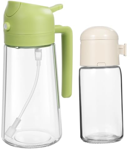 Cabilock Botella Dispensadora Aceite Sal Spray Cocina Recipiente Vidrio Fácil Recargar