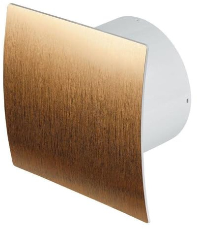 AirTech-UK Bathroom Extractor Fan Escudo Style Gold Front with Timer and Humidistat