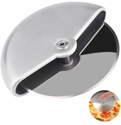 Pizza Cutter Wheel, Pizza Slicer Stainless Steel Comfortable Palm Grip 4 inch (10 cm), Pizza Roller, Pizza Cutter,Pizza Wheel