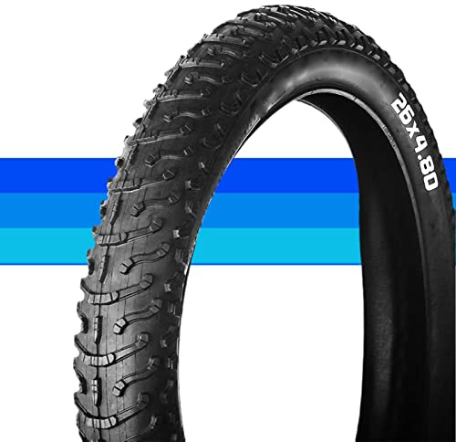 26 x 4,8 Reifen, 26 x 4,80 Fat Tire, 26 x 4,8 Zoll Fat Bike Tire Folding Bead Elektrofahrradreifen, kompatibel mit Wide Mountainfür E-Bike Schnee Sand Strand