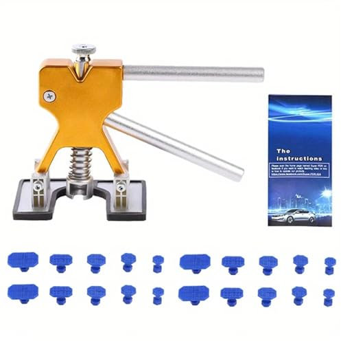 Saca Bollos De Chapa Coche,Sacabollos Coche Extractor de abolladuras de coche profesional, removedor de abolladuras, ventosa de carrocería, Kit de reparación sin pintura, herramienta de eliminación de