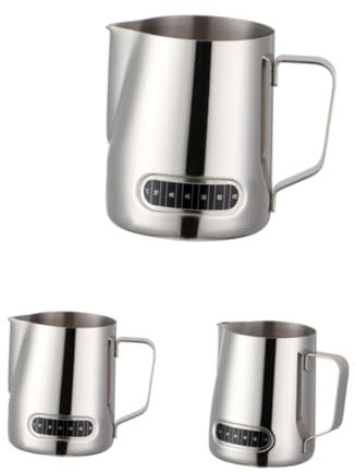 PRETYZOOM Pichet à Mousse It Avec Motif Floral Et Affichage Température Pour Lattes Et Café