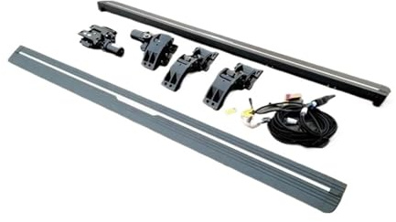 Estribo lateral eléctrico automático compatible con Toyota Land Cruiser Prado LC250 2024 2025 2026. Interruptor de encendido del motor, pedales de aluminio.(B Style Panel)