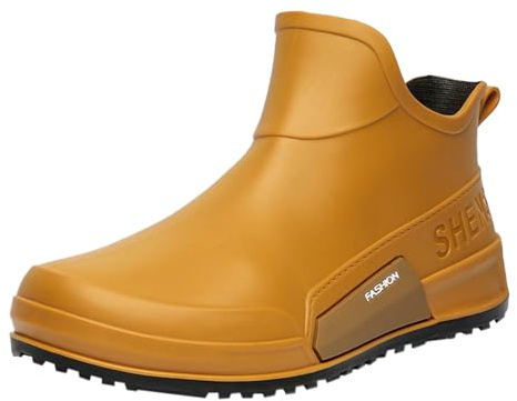 Wellington Boots Women Short Chelsea Booties Wide Fit Waterproof Stylish Womens Ankle Wellies Waterproof & Easy to clean Rainboots for Autumn, Winter, Hiking, Trekking, Outdoors & Walking