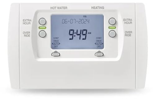 7-Day 2 Channel Central Heating & Hot Water Programmer Timer Replacement for Honeywell ST9400C – Dual Channel Wired Boiler Controller and Heating Timer