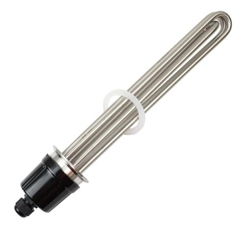 2Tri-clamp(OD64) 220V All SUS304 Electric Immersion Water Heating Element Tube Heater 3/3.75/4.5/6/9KW(Heater Only,3KW)