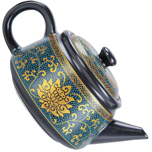 HOODANCOS Tetera Pequeña de Cerámica Clásica para Té Kung Fu, Diseño Retro Asa Resistente y Capacidad Adecuado para Preparar y Servir Té Hogar