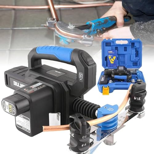 Curvatubi elettrico, kit idraulico per tubi in rame morbido, alimentato a batteria al litio, adatto per piegatura tubi in rame