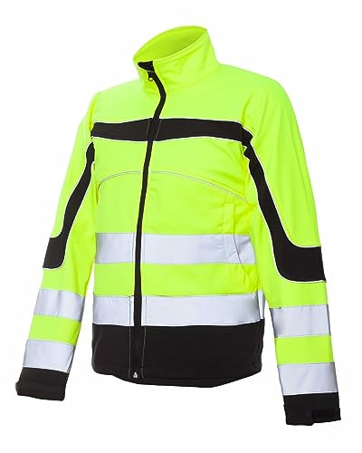 Urgent Arbeitsjacke Softshell Wasserdicht Winterjacke Warnjacke (Soft-URGNEO-GELB) (XL)
