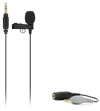 RØDE Lavalier GO Professionelles tragbares Mikrofon + SC4 TRS-auf-TRRSAdapter(3,5 mm - Smartphone- und Laptop-kompatibel) für Rundfunk, Film, Content-Erstellung, Sprachaufnahmen vor Ort und im Studio