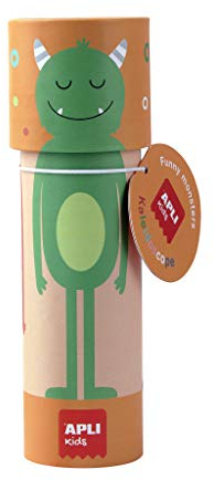APLI Kids Caleidoscopio Monstruos 18742 Magisches Kaleidoskop, Modell lustige Monster, Lernspielzeug für Kinder, bunt, L