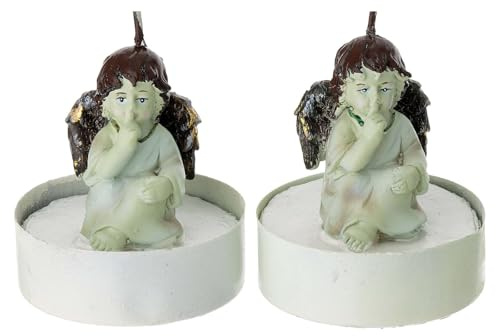 Holyart Candela Natalizia Angelo Naif Set 2 pz