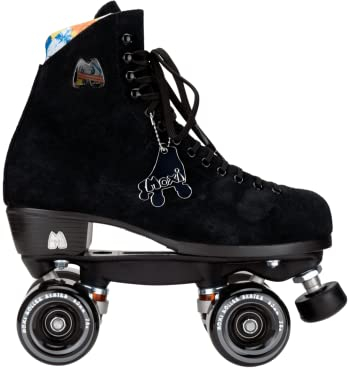 Moxi Quad Rollschuhe I Lolly Set I Beach I Jungle I Bunny I Größe 31-45 I Kinder I Mädchen I Frauen I Damen I Disco I Roller I Skates I Classic (Lolly Classic Black, US 12 / EU 44-45)