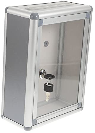 Cabilock Boîte À Suggestions Murale avec Verrou Boîte De Stockage De Courrier pour Bureau École Usine Et Autres Espaces