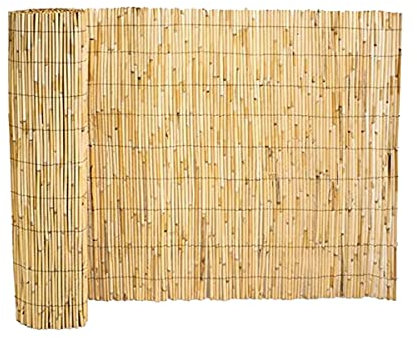 Canisse en bambou, clôture de jardin, couverture de protection contre le vent et le soleil - Longueur 500 x Profondeur 100 cm -JUANIO-