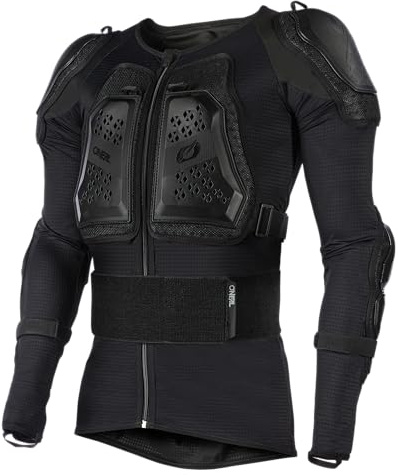 O'NEAL | Protektoren-Jacke | Kinder | Motocross Enduro | Verstellbare Stretchbänder, hochbelastbare Kunststoffelemente | Underdog Protector Jacke Youth V.24 | Schwarz | Größe S