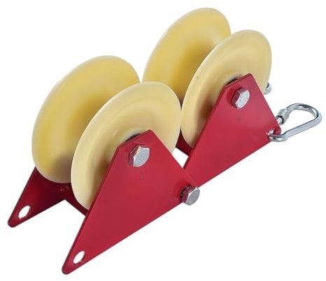 Harilla Seilrückzugsrolle, Seilaufroller, verschleißfester Kantenschutz, Kabelrolle, Seilrolle, Sicherheitsseil, manuelle Rolle zum Abseilen