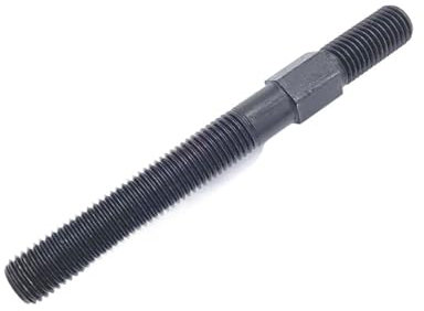 Kohlenstoffstahl-Doppelendgewinde-Sechskantschrauben-Stehbolzen Doppelkopfschraube Einspritzdruckplattenschraube M16/20/24/30 (Color : Svart, Size : M24 x 140mm)