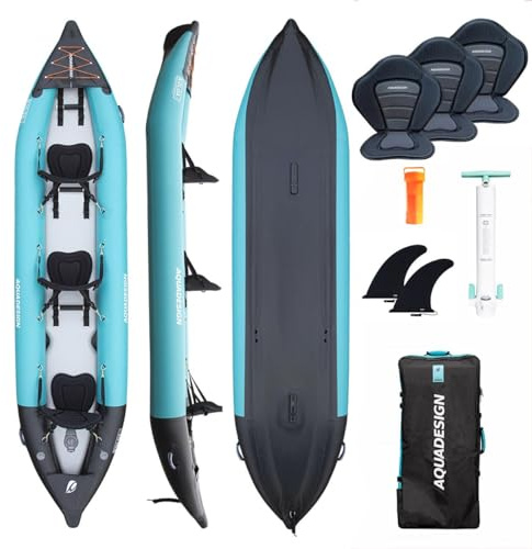 Campsup AQUADESIGN aufblasbares Kajak Schlauchkajak | Technologie: Drop-Stitch