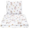 balbina Bettdecken-Set aus Musselin, 2-teiliges Set für Kinder, Atmungsaktiv & Maschinenwaschbar, mit Füllung, 75 x 100 cm Babydecke mit 40 x 40 cm Kissen, Beige Pferde