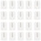 20 Pcs Ganchos Adhesivos Cortinas Gancho de Barra de Cortina Autoadhesivo Sin Taladro Ganchos Autoadhesivos Blanco Suporte de Barra Cortina para Cortinas Ventanas Percha Visillos Baño Cocina