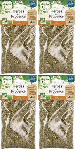 Jardin BiO étic - Herbes de provence - bio - Sel, épices, aromates - Certifié AB - Sachet de 50g (Lot de 4)
