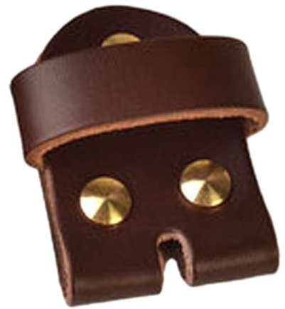 HUAJINGKEJI Gürtelschnalle aus Leder mit Gürtelhalter, Bastelgürtel, Wartungszubehör, Gürtelschnalle, Gurtverbinder, Braun, 36 mm breit, Size reference picture