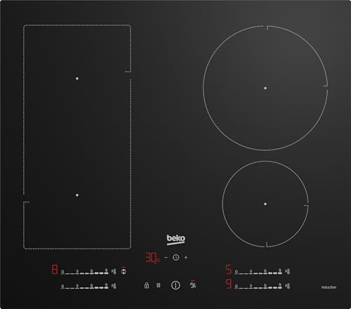 Beko HIIP64530UFT 60cm Induction Hob - Black Glass
