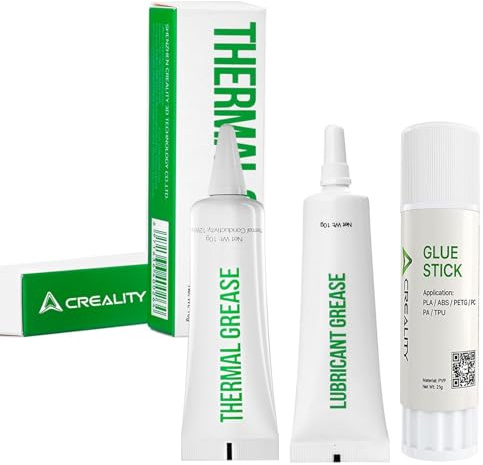 Creality Original Thermal Grease + Lubricant Grease + Glue Stick | für Ender 3/Ender 3 V2/Ender 3 V3/V3 SE/KE/Ender 3 V3 Plus/K1/K1 Max/K1C/K1 SE//K2 Plus 3D Drucker
