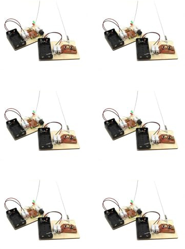 Remingtape 6 kits de , aprendizaje de código Morse, construcción de telégrafos, experimento con circuitos eléctricos, kit de electricidad (sin batería)