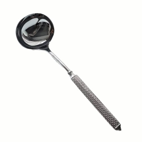 Jooehyer Mestolo da Cucina in Acciaio Inossidabile 304 Punch Cucchiai Ladell Luminosi in Metallo per Servire, Cucinare, Inscatolare, 11,5 Pollici