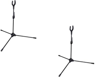 TOGEVAL Bow Stand Dreibein Bogenschießen Halter aus Klappbarer Recurvebogen Ständer Robustes Aufbewahrungsrack für Compoundbogen und Langbogen Langlebig und Tragbar für Indoor Outdoor