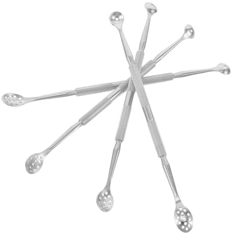IWOWHERO 4 Stück Teiliges Edelstahl Nagelpflege Dualem Pusher und Cutter Langlebig Kompakt Präzise Gel-lack Entferner für Sichere Maniküre und Pediküre zu Hause und Unterwegs Silber
