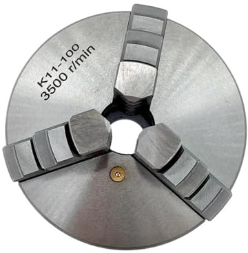 Mandrino for tornio 1Set K11-100 a 3 griffe Mandrino for tornio manuale K11-100 a 3 griffe autocentrante in metallo