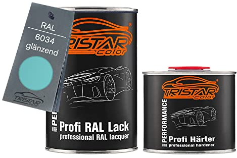 TRISTARcolor RAL 6034 Pastelltürkis glänzend Lack Dose + Härter 1,5 L