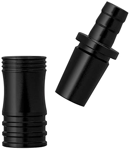 DILAW® Shisha Aluminium Schlauchadapter 18/8 Schliff Set 2-teilig Universal Hookah Wasserpfeife Alu Manyak,Opal,Vatos Menge: 3er Pack, Farbe: Black