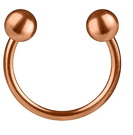 Piercingfaktor Hufeisen Piercing Edelstahl Brust Nippel Lippe Nase Septum Tragus Ohr Helix Intim mit Kugeln