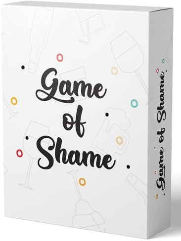 Game of Shame® - Das Trinkspiel, das Eure Geheimnisse enthüllt - Partyspiel - für Erwachsene - Saufspiel - Kartenspiel - Wahrheit oder Pflicht - Wer würde eher