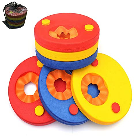 6 Pcs Swim Discs Learn to Swim EVA Foam Arm Bands Float For Swimming Baby Kids Children Eco Friendly Up To 12 years Unisex HYGRAD BUILT TO SURVIVE®