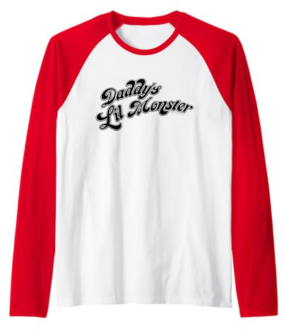 DC Comics Suicide Squad Daddys Lil Monster Manche Raglan