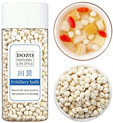 DOZO Chuan Bei Mu Bulbus Fritillariae Cirrhosae 9.17oz/260g Chinese Loose Herb Soup Ingredients 川贝 川贝母 川貝