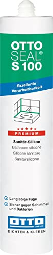 OTTOSEAL S 100 Premium silicone sanitario 300 ml C8683 antracite opaco – sicuro contro muffa & ideale per bagno, cucina e soggiorno – Eccellente levigatura e modellabile