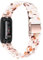 AISPORTS Resin Strap Compatible with Fitbit Inspire 3, Lightweight Crystal Resin Sport Wristband Metal Buckle Clasp Bracelet Replacement Strap for Fitbit Inspire 3 Fitness Tracker