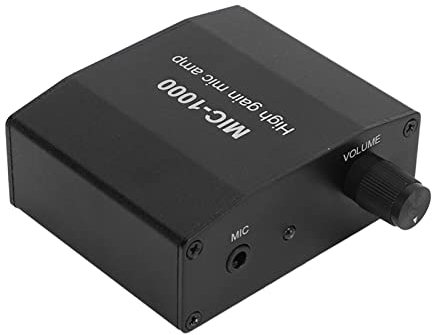 Preamplificatori, Amplificatore per Microfono Mic O Amp Kit Set di Accessori per Amplificazione Ad Alto Guadagno 1000 Volte