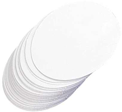 Oshhni 100 Stück Runde Blank Pin Button Rohlinge - 58mm, Weiß, Aus Papiermaterial - Für DIY Abzeichen, Basteln, Geschenke, Personalisierung, Veranstaltungen