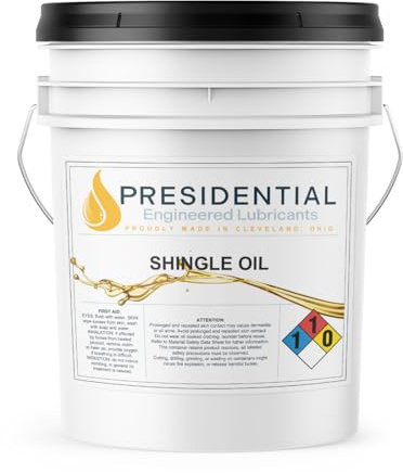 Presidential Shingle Oil - Indoor & Outdoor Wood Sealer for Protection of Wood Surfaces - Reduces Weathering - Low Odor - Enhances Natural Appearance - Made in USA (5 Gallon)
